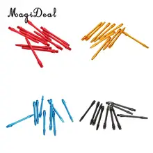 MagiDeal 40 штук 53 мм алюминиевый сплав основа дротиков для Дартса/валы 2BA дротик с резьбой аксессуар