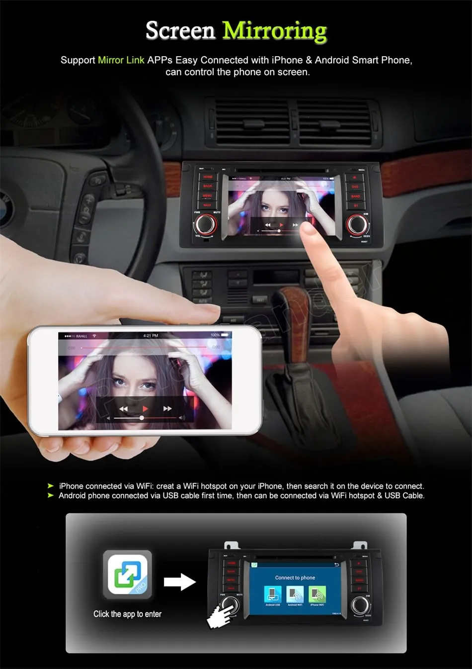 HD 1024X600 автомобильный dvd плеер Android 6 0 для B/MW E39 X5 M5 E38 E53 радио GPS четырехъядерный WIFI