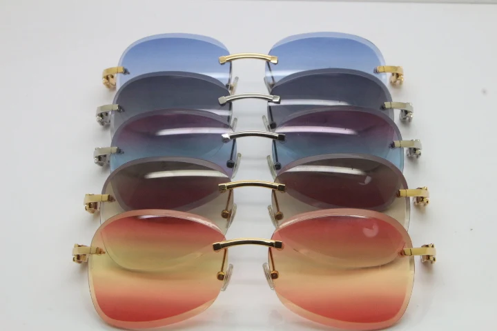 2018 New Cartier Rimless  T8200847 Sunglasses