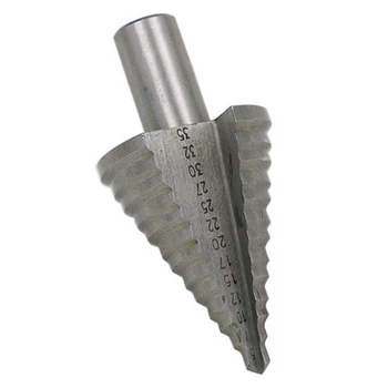 

HSS Cobalt Reamer Multiple Hole Tool Metal Drilling Tool 5-35MM 13 Steps(5,7,10,12,15,17,20,22,25,27,30,32,35MM) Step Drill Bit