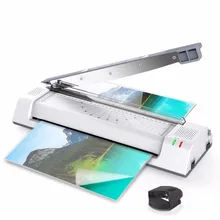 Thermal Pouch Laminator for A3/A4/A6, 2 Roller Fast Warm-up Laminating Machine with Trimmer and Corner Rounder for Home/Office