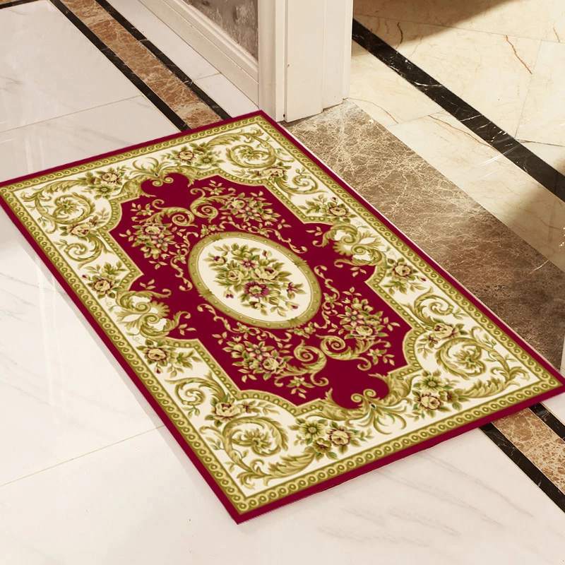 

European rubber stamp entrance door mat absorbs water and anti-skid kitchen bathroom floor mat 3mm thick, super thin not Carmen