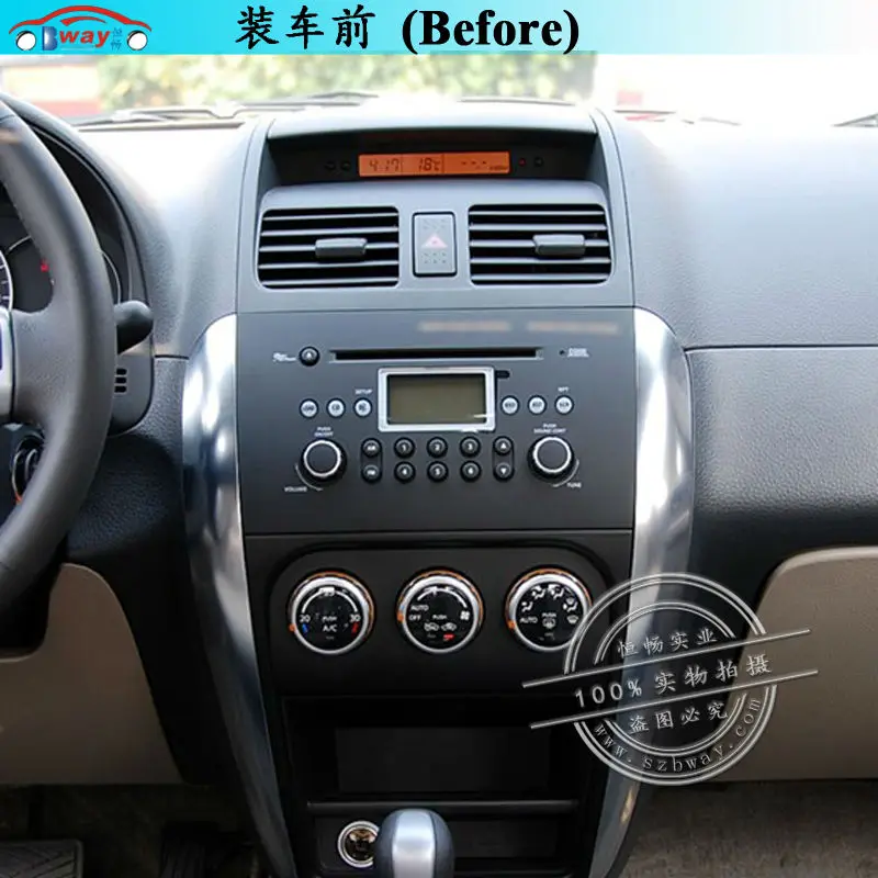 Top HANGXIAN Car Android Radio Stereo Player For Suzuki SX4 2006-2013 Quad Core 9" 1024*600 Bluetooth 2 Din Car DVD GPS Navigation 2