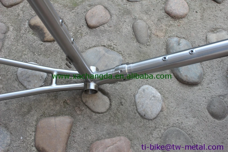 Изготовленная на заказ титановая велосипедная Рама с парой, дешевая титановая рама для шоссейного велосипеда, горячая Распродажа титановая велосипедная Рама с ветерком
