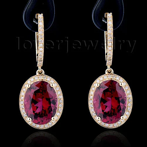 Garnet Earrings Gold And Get Free Shipping On Aliexpress