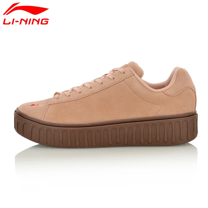 Женские кроссовки с дышащей подкладкой Li Ning модная спортивная обувь для отдыха
