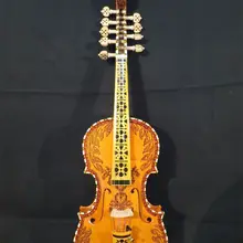 Роскошный необычный норвежский скрипка 4/4 скрипка(4*5), жесткая скрипка#10209