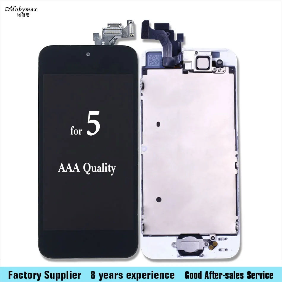 For iPhone 5 Screen Home button front camera speaker for