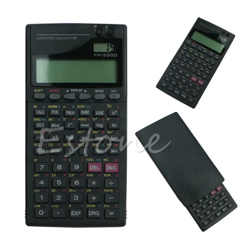 1 قطعة جديد 2.5 ''LCD عرض شاشة 2000A العلمية وظيفة حاسبة الأسود 1 قطعة جديد 2.5 ''LCD عرض شاشة 2000A العلمية وظيفة حاسبة الأسود
