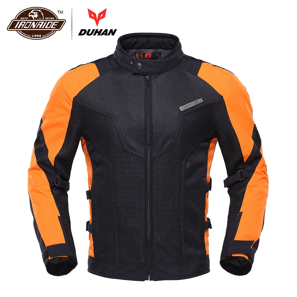 

DUHAN Spring Summer Men Motorcycle Jacket Motocross Clothing Breathable Moto Jacket Motorbike Racing Protective Gear Armor