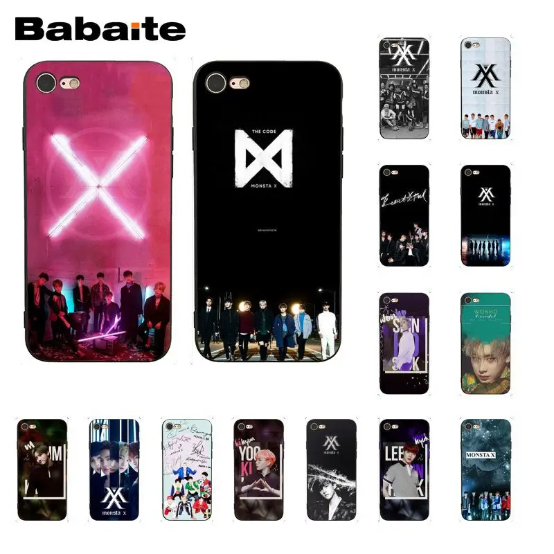 

Babaite Monsta X KPOP Boy Group PhoneCase for iphone 11 Pro 11Pro Max 8 7 6 6S Plus X XS MAX 5 5S SE XR