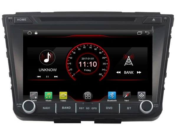 Perfect Fit for HYUNDAI Ix25 creta OTOJETA android 9.1 Wifi version car dvd player tape recorder GPS headunits with canbus blue light 5