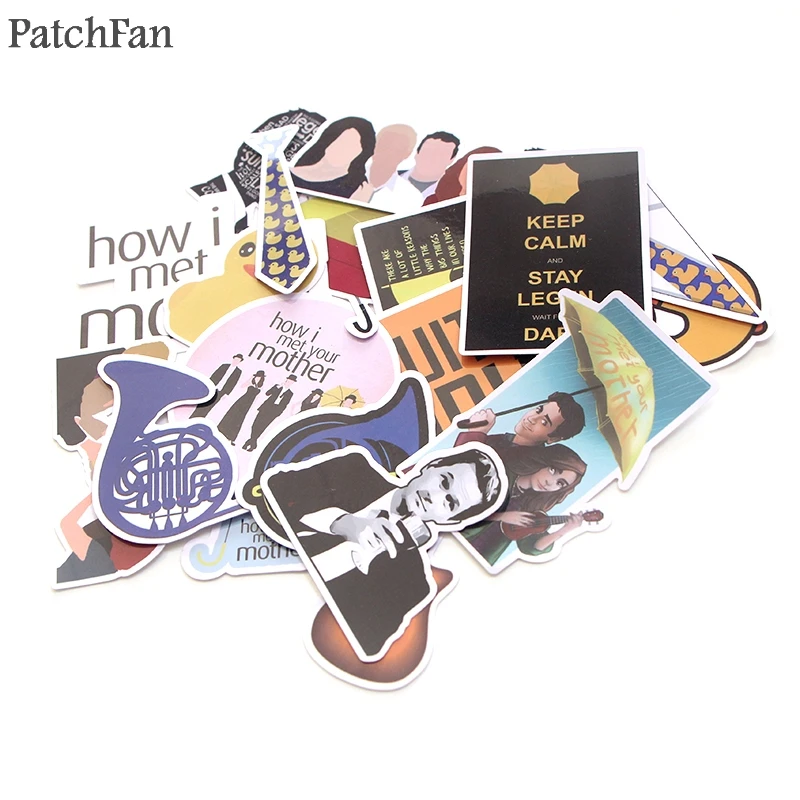 Patchfan 20 штук как я встретил вашу маму 90s наклейки для скрапбукинга детская игрушка