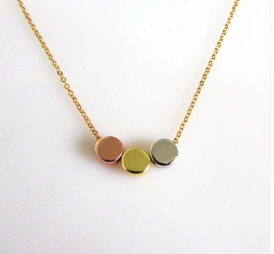 

2018 New Fashion tree Gold color pendant round Necklace For Women Charm Choker Necklace