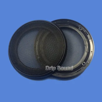 

For 4" inch Car Audio Speaker Conversion Net Cover Decorative Circle Metal Mesh Grille 134mm #Black2
