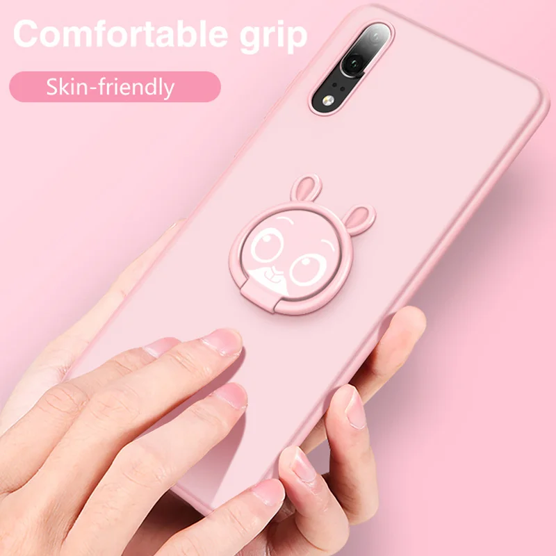 

Shockproof Soft Silicone TPU Magnetic Car Holder Phone Cases For Huawei P20 Pro P10 Plus Case Original Luxury Soft Back Cover