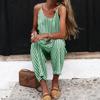 

jumpsuit bodysuitWomens Striped Wide Leg Sleeveless Jumpsuit Ladies Evening Party Playsuit боди для женщин Purchasing 2019