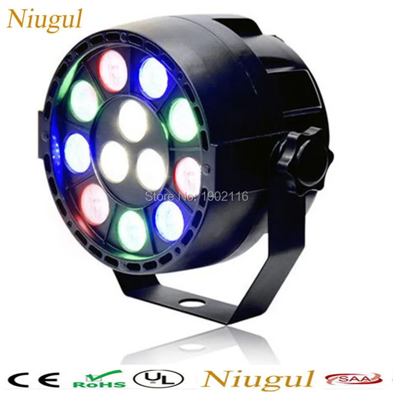 

HOT 12x3W LED Flat Par/LED Stage Light/Mini Par Light With DMX512/Disco DJ Projector Machine /Party Christmas Decoration Lights