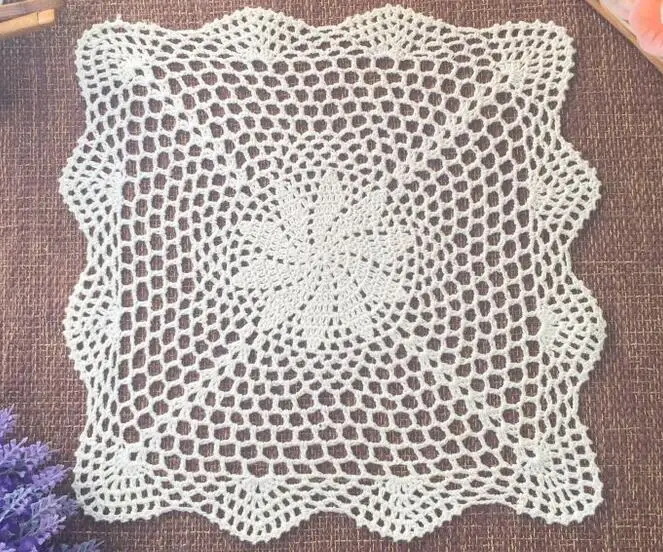 الحديثة الدانتيل القطن الكروشيه سماط الجدول القماش مربع الشاي القهوة الطعام الجدول غطاء عيد الميلاد حزب عيد ميلاد المطبخ الزفاف ديكور