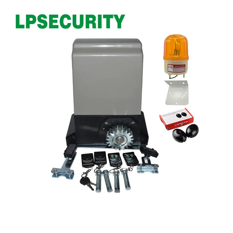 LPSECURITY 230V 800 кг/1200 кг электрические автоматические раздвижные ворота открывалка мотор оператора(Сенсорная лампа для клавиатуры опционально