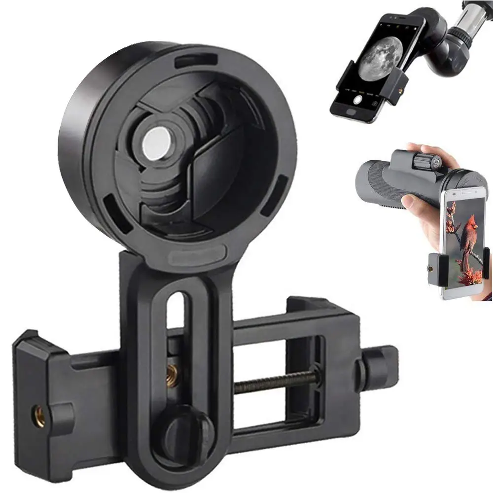 

Universal Cell Phone Quick Photography Adapter Mount Holder Clip Bracket for Microscope Binocular Monocular Spotting Scope Teles