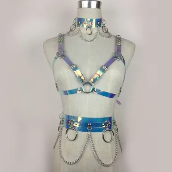 

New Novelty Belts Punk Leather Garter Harness With Adjustable Waist Belt Studs Decoration Erotic Fetish Clothing accessories