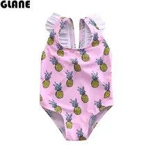 Маленьких Обувь для девочек цветочный ананас бикини костюм купальный одежда для купания пляжная ванный комплект бикини