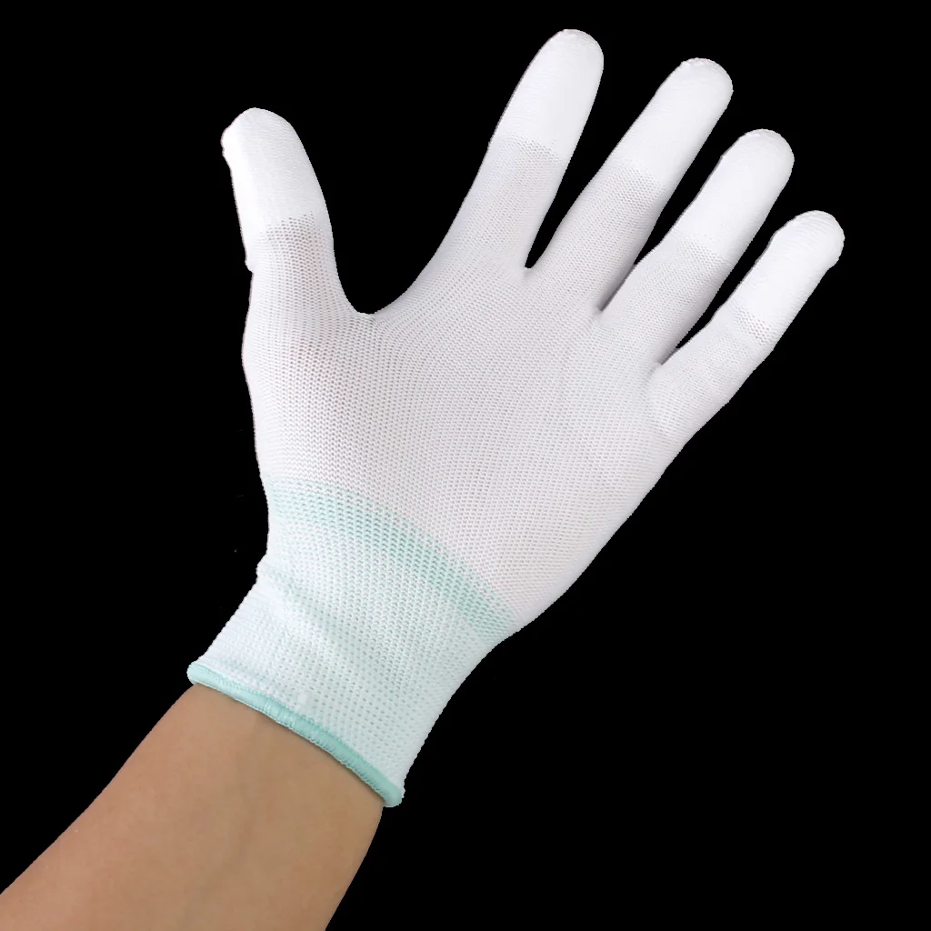 MagiDeal Nylon Sewing Quilting Gloves for Machine Quilters M White Lightweight Form-fitting Gloves Specifically Designed