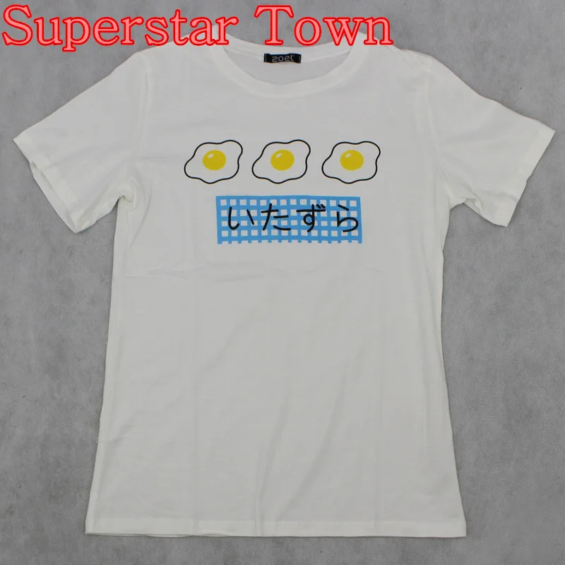 

Harajuku School Tops For Girl Shirt Summer Lolita Onigiri Tops Japanese Kawaii Clothes Short Sleeve Cute Casual Female T-shirt