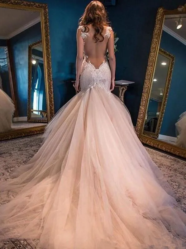 2019-fashion-luxury-mermaid-wedding-dresses-sexy-sweetheart-open-back-lace-appliques-bridal-gowns-tulle-tiered-skirts-formal-wedding-dresses (2)_