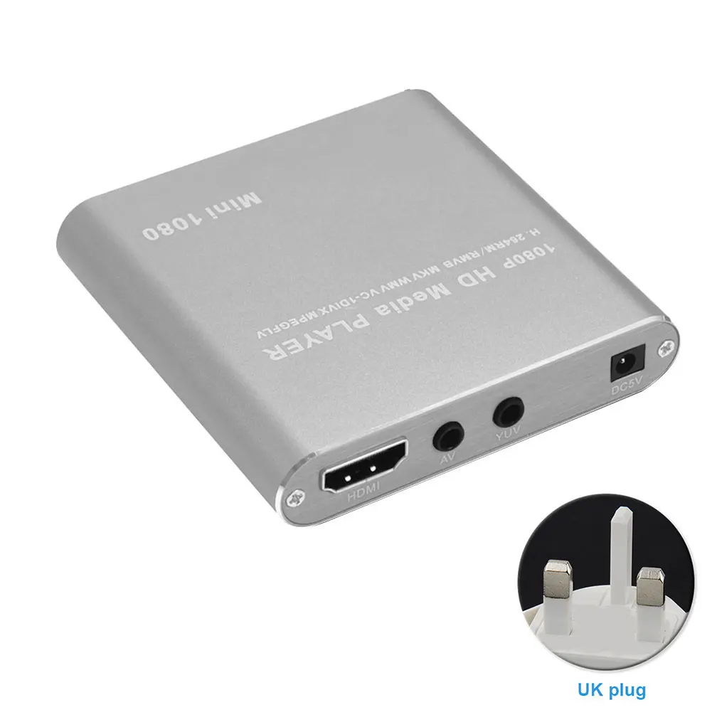 1080 medios de comunicación anfitrión Mini MMC Casa de Audio USB suave decodificación MKV AVI liger