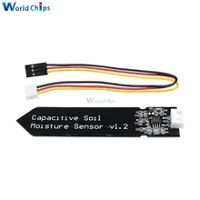 5 sztuk pojemnościowy analogowy czujnik wilgotności gleby, 3.3 ~ 5.5V odporny na korozję z grawitacją 3-interfejs wtykowy dla Arduino Raspberry