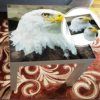 

55*55cm Eagle Table Wall Sticker PVC Self-adhesive Wallpaper Waterproof Western Mat DIY Home Decoration Accessories Desk Covers