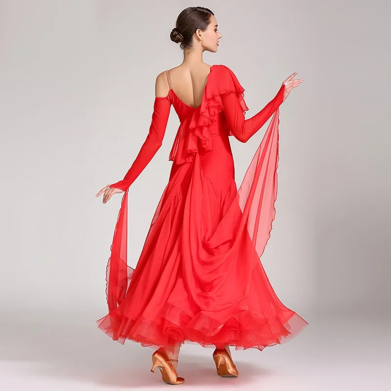 Женские платья для бальных танцев, распродажа, гладкое бальное платье, костюмы для бальных танцев, костюмы для вальса, красное платье для фламенко