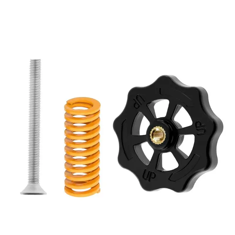 

3D Printer Accessories Upgraded Big Hand Twist Auto Leveling Nut+Spring+Screw For Mini Ender 3 CR-10 CR-10S