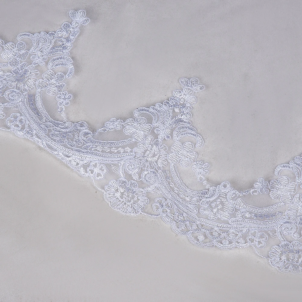 Babyonlinedress-3M-Lace-Edge-Long-Wedding-Veil-White-Ivory-One-Layer-Soft-Tulle-Bridal-Veil-Velo (3)
