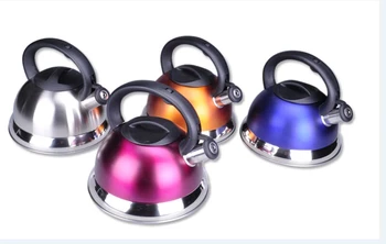 

0 WHISTLING KETTLE STAINLESS STEEL COLORFUL KETTLE POT 2.5L 1PC