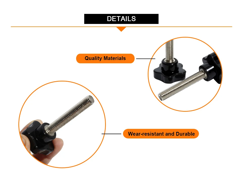 M10 наружная резьба звезда зажим для ручек из бакелита затянуть гайки ручка 40 мм Головка 15/30/50/80 мм резьба механические черные с накатанной головкой Гайка