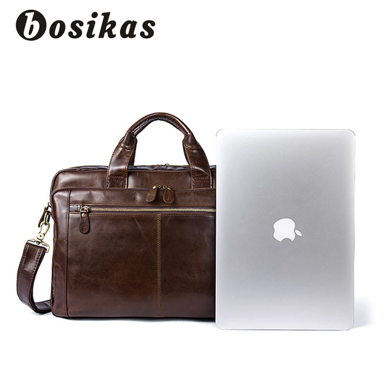 BOSIKAS мужской портфель модная сумка мужская для мужчин t кожаная на молнии