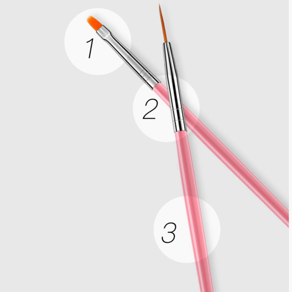 15 шт. розовый дизайн для Неил арта украшения для кончиков ногтей лак гель для рисования Ультрафиолетовый акриловый пунктирный рисунок