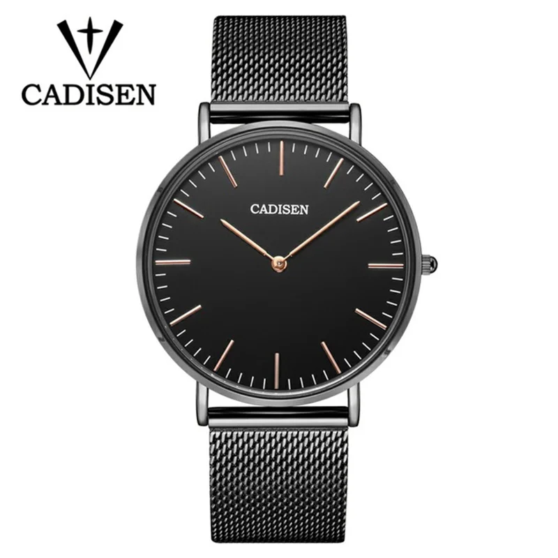 

New CADISEN Fashion Mens Watches Top Brand Luxury Quartz Watch Men Casual Full Steel Waterproof Sport Watch Relogio Masculino