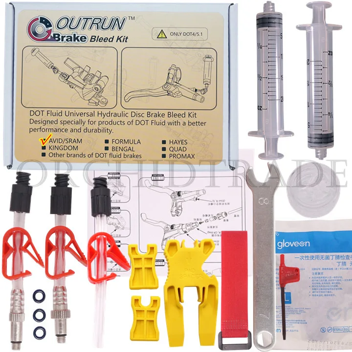 Free Shipping and Returns Brake Bleed Kit for Avid Magura Hydraulic