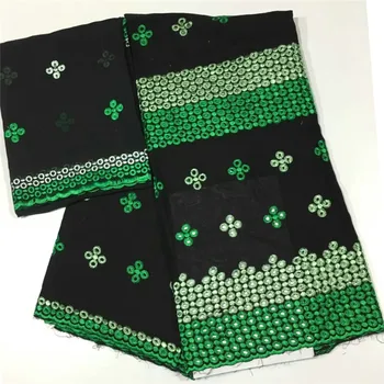 

100% cotton embroidered small circles flowers pattern 5+2 yards Free shipping Swiss Voile Lace HSS1 hot sale Cotton Lace Fabric