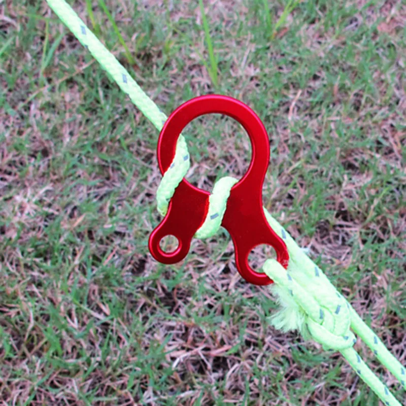 

5Pcs Quick Knot Tent Wind Rope Buckle Camping Equipment 3 hole Antislip Camping Tightening Wind Rope Buckle Climbing Accessories