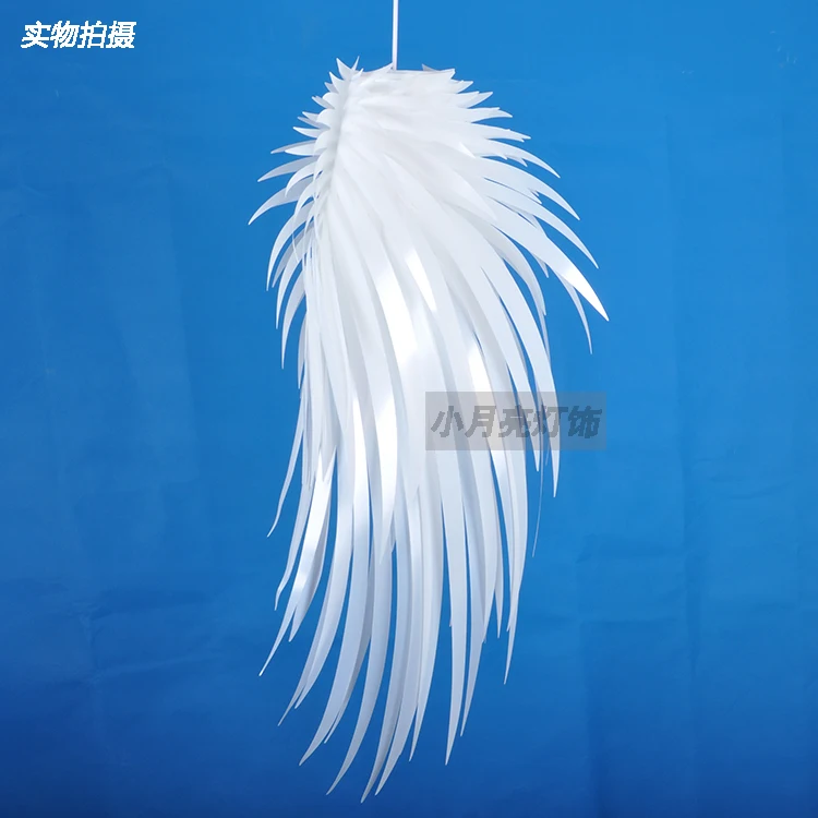 

Novelty Tord Modern Feather LED Pendant Light Angel Wings PVC Suspension Luminaire Hanglampen