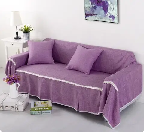 Льняной полиэфирный чехол для дивана, серый диван, коврики, противоскользящий диван, полотенце, чехол для 1, 2, 3, 4 сидений, дивана, на двоих, шезлонги, чехлы - Цвет: 14 sofa towel 1PCS