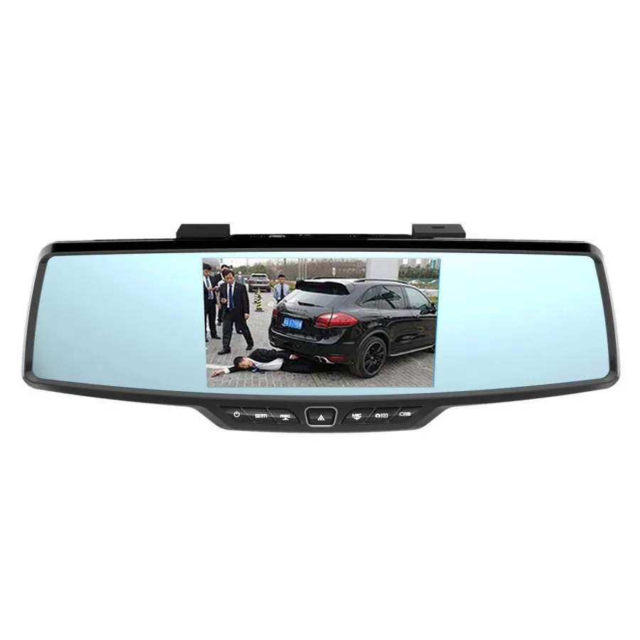 Fonwoon Автомобильный видеорегистратор Full HD 1080p зеркало заднего вида с ЖК-дисплеем и ночным видением, Автомобильный видеорегистратор с двумя объективами, Парковочное зеркало, видеорегистратор, видеорегистратор