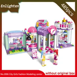 Просветите 2006 485 шт. городской Девушки серии моделирование центр строительные блоки кирпичи детские игрушки для девочек подарок