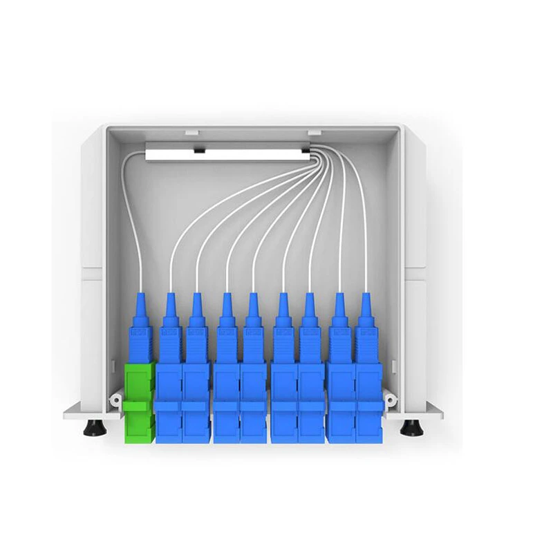 10 шт./пакет SC APC PLC 1X8 распределитель волоконно оптического волокна FTTH разделитель