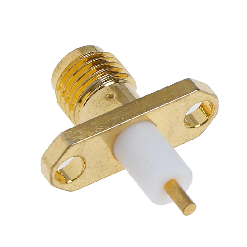 Горячая продажа 1 шт. SMA гнездо шасси PTFE w/2 отверстия Фланцевая панель RF